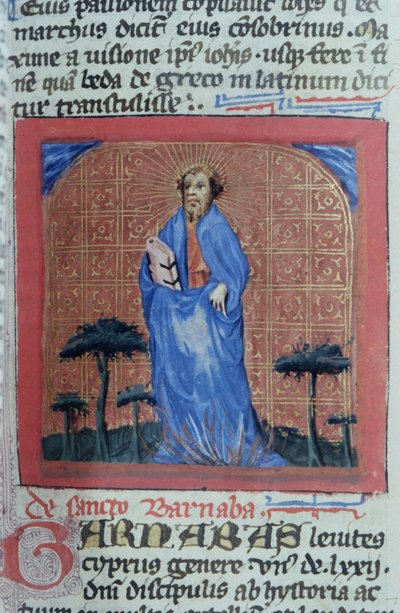 Page de la Legenda Aurea, Bruges, vers 1400-10 - Flemish School