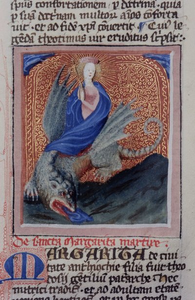 Page de la Legenda Aurea, Bruges, vers 1400-10 - Flemish School