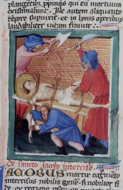 Page de la Legenda Aurea, Bruges, c.1400-10 - Flemish School