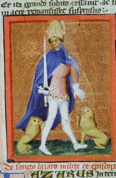 Page de la Legenda Aurea, Bruges, c.1400-10 - Flemish School