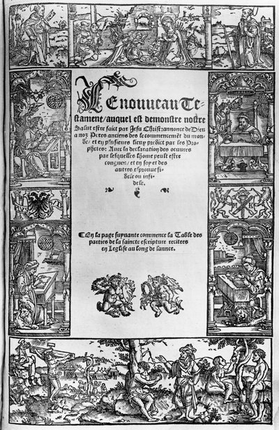 Page de titre du Nouveau Testament d