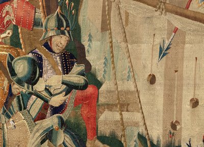 Le Débarquement à Arcila : Série Conquêtes du roi Alphonse Ier du Portugal - Flemish School
