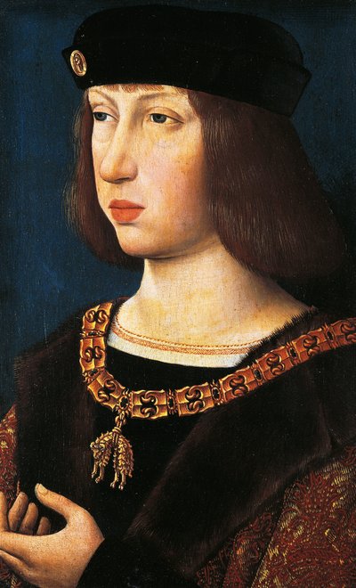 Portrait de Philippe Ier de Castille, dit Le Beau, Roi Consort de Castille et Léon - Flemish School
