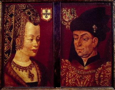 Portrait de Philippe le Bon, duc de Bourgogne et Isabelle de Portugal, duchesse de Bourgogne - Flemish School