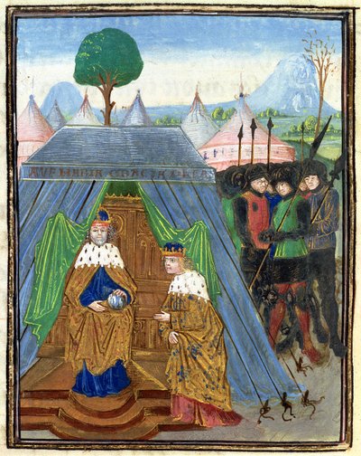 Baldwin II rend visite à Manuel Comnène, de l