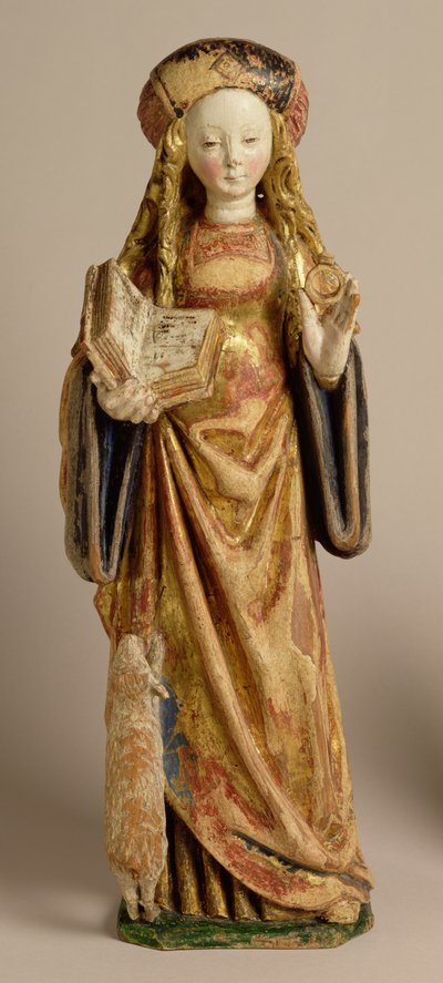 Sainte Agnès, École de Malines, vers 1500 - Flemish School