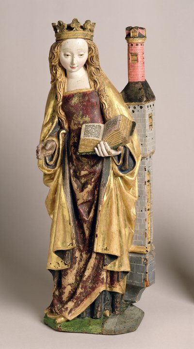 Sainte Barbe, École de Malines, vers 1500 - Flemish School