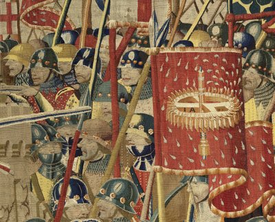 Tapisserie montrant les conquêtes du roi Alphonse V du Portugal (Conquistas de Alfonso V de Portugal), Tournai. (détail) - Flemish School