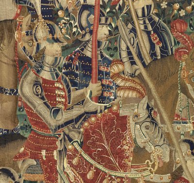 Tapisserie montrant les conquêtes du roi Alphonse V du Portugal - Flemish School