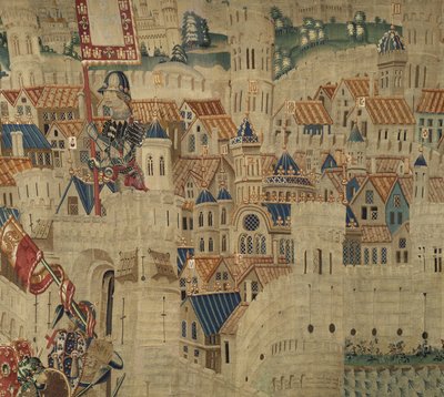 Tapisserie montrant les conquêtes du roi Alphonse V du Portugal - Flemish School