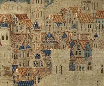 Tapisserie montrant les conquêtes du roi Alphonse V du Portugal - Flemish School