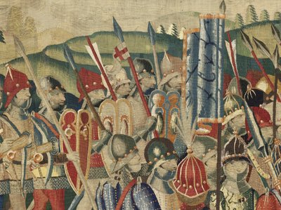 Tapisserie montrant les conquêtes du roi Alphonse V du Portugal - Flemish School