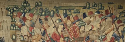 Tapisserie montrant les conquêtes du roi Alphonse V du Portugal - Flemish School