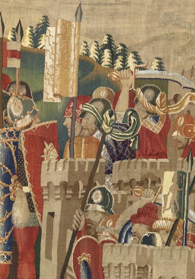 Tapisserie montrant les conquêtes du roi Alphonse V du Portugal - Flemish School