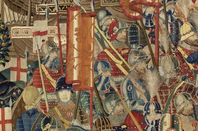 Tapisserie montrant les conquêtes du roi Alphonse V du Portugal - Flemish School