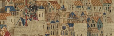 Tapisserie montrant les conquêtes du roi Alphonse V du Portugal - Flemish School