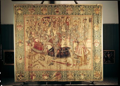 Le Tournoi, tapisserie à métier vertical de l