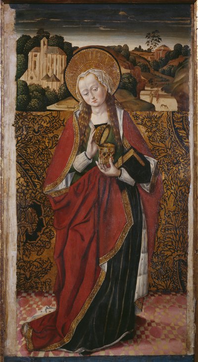 Triptyque, Sainte Marie-Madeleine, panneau droit - Flemish School