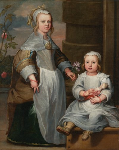 Deux sœurs, vers 1650-60 - Flemish School