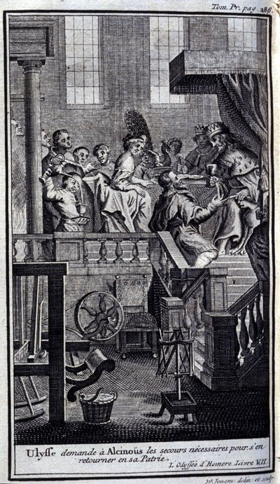 Ulysse demande à Alcinoos l
