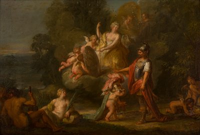 Vénus donnant des armes à Énée - Flemish School
