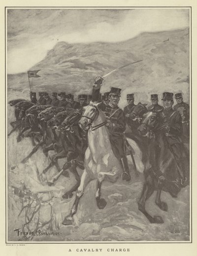 Une charge de cavalerie - Fletcher C. Ransom