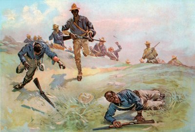 Troupe C, Neuvième Cavalerie U.S., Capitaine, menant la charge à San Juan - Fletcher C. Ransom