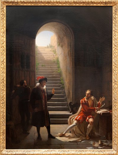 La Coupe en prison visitée par Montaigne, vers 1822 - Fleury François Richard