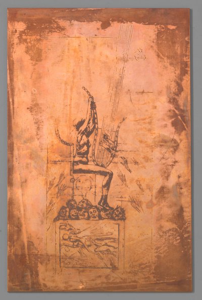 La lyre - Félicien Rops (signed by artist)