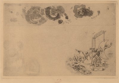 Frontière belge, billet de désordre, 1871 - Félicien Rops