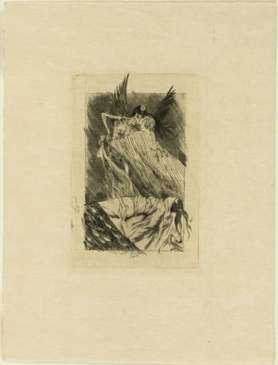 Frontispice de Les baisers morts - Félicien Rops