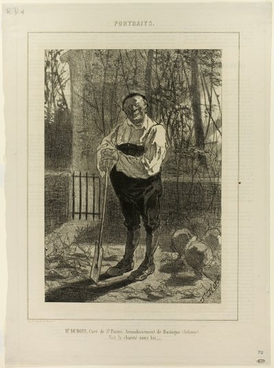 Portrait de Monsieur Dubois, curé de St. Pierre... - Félicien Rops