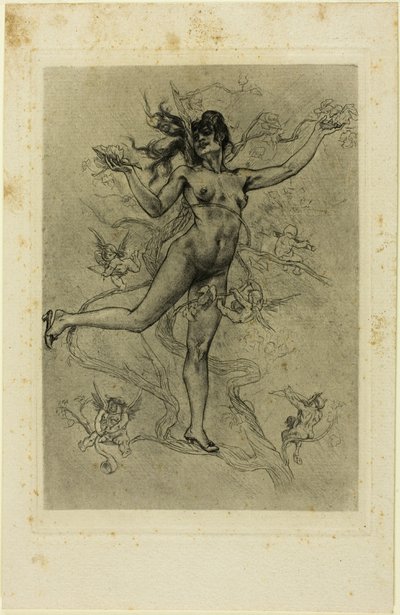 La Feuille de vigne - Félicien Rops