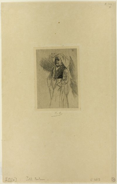 Jeune femme bretonne - Félicien Rops