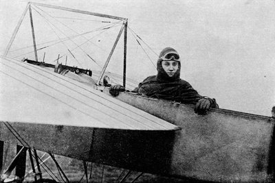 Gustav Hamel, vainqueur de la première course aérienne vers Brighton, 1911 - Flight Photo