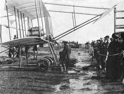 Henri Farman et son biplan Gnome de 50 ch, Réunion d
