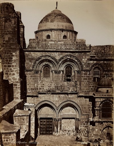 La basilique du Saint-Sépulcre à Jérusalem - Félix Bonfils