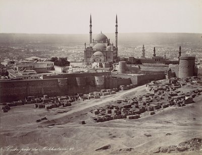 Le Caire près du Mokkatam, années 1870 - Félix Bonfils