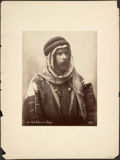 Cheik bédouin du Palmyre - Félix Bonfils