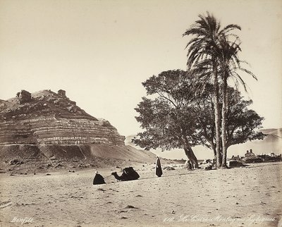Zone désertique en périphérie du Caire, Égypte - Félix Bonfils