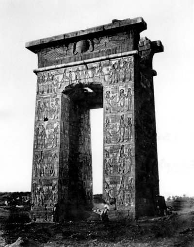 Porte au nord de Karnak, Nubie, Égypte, 1878 - Félix Bonfils