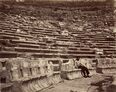Intérieur du théâtre de Dionysos, Athènes - Félix Bonfils