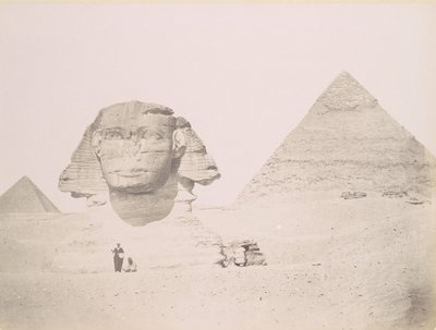 Pyramides et le Sphinx, 1860-70, imprimé vers 1870 - Félix Bonfils