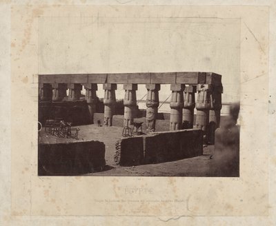 Vestiges du temple de Louxor - Félix Bonfils