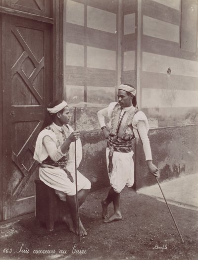 Sais coureurs au Caire - Félix Bonfils
