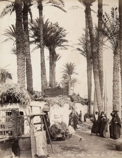 Village sur les rives du Nil - Félix Bonfils