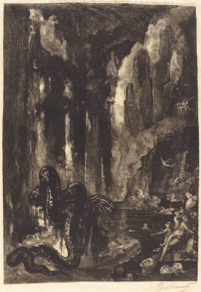 Sans titre (Le rêve du Moghol ?) - Félix Bracquemond after Gustave Moreau