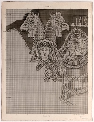 Dessin schématique de soie Buyide (1962.264) - Félix Guichert