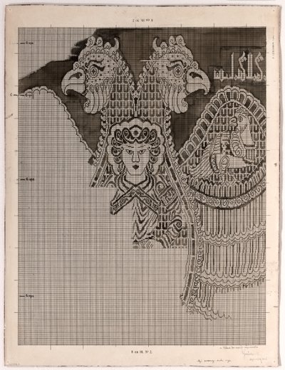 Dessins schématiques de soie Buyide (1962.264) - Félix Guichert