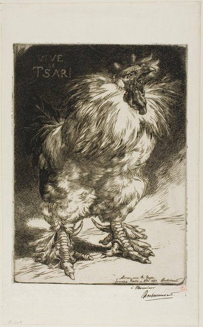 Vive le tsar ! - Félix Henri Bracquemond